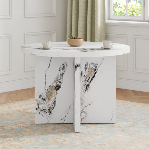 Round Dining Table for 4–6 People | Modern Wooden Dining Furniture