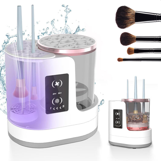 Electric Makeup Brush Cleaner | Rechargeable Automatic Makeup Brush Cleaning Stand Device