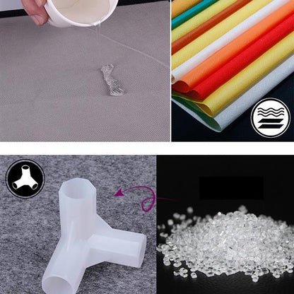 6-Tier Double Row Fabric Shoe Cabinet with 12 Grids – Dustproof & Space-Saving Storage Organizer (Gray)