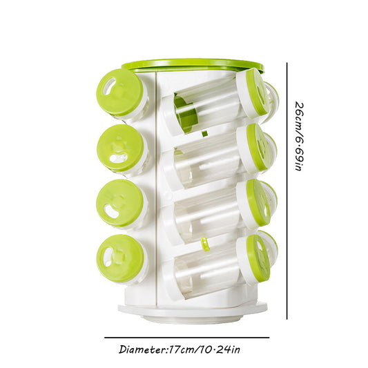 Multifunction Rotating Seasoning Bottle Holder for Kitchen Storage