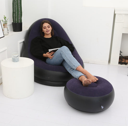Lazy Bean Bag – Inflatable Folding Sofa for Bedroom, Living Room & Relaxing Comfort