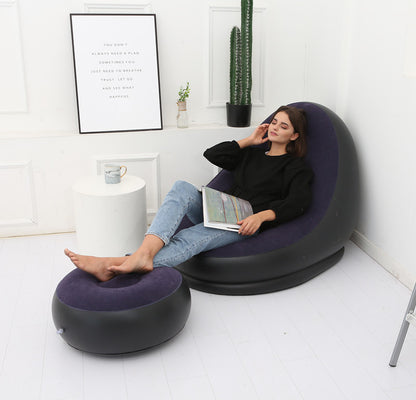 Lazy Bean Bag – Inflatable Folding Sofa for Bedroom, Living Room & Relaxing Comfort