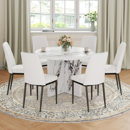 Round Dining Table for 4–6 People | Modern Wooden Dining Furniture