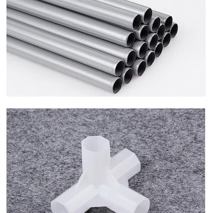 6-Tier Double Row Fabric Shoe Cabinet with 12 Grids – Dustproof & Space-Saving Storage Organizer (Gray)