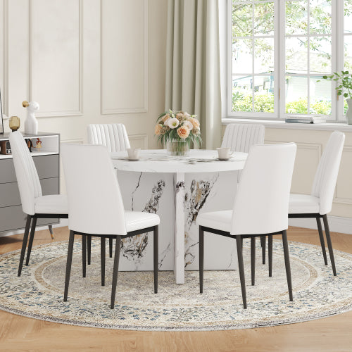 Round Dining Table for 4–6 People | Modern Wooden Dining Furniture