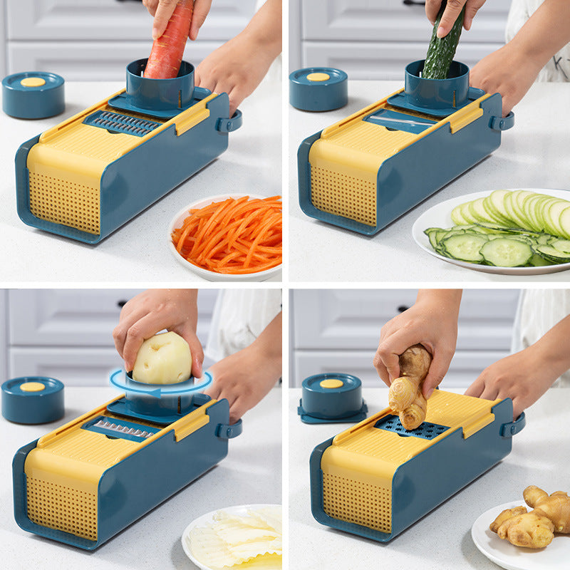 Multifunctional Vegetable Cutter & Slicer – 7-in-1 Kitchen Tools by LIVYNOR