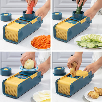 Multifunctional Vegetable Cutter & Slicer – 7-in-1 Kitchen Tools by LIVYNOR