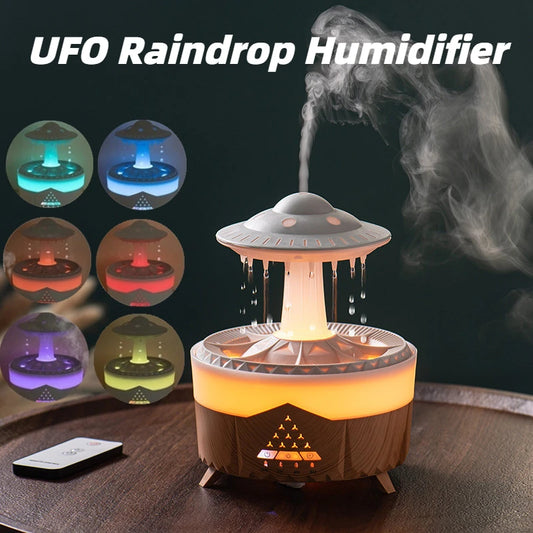 UFO Raindrop Humidifier USB Aroma Diffuser – Essential Oil Mist Maker