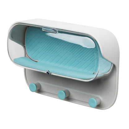 Punch-Free Wall-Mounted Bathroom Organizer – Glasses, Clothes & Key Storage Box