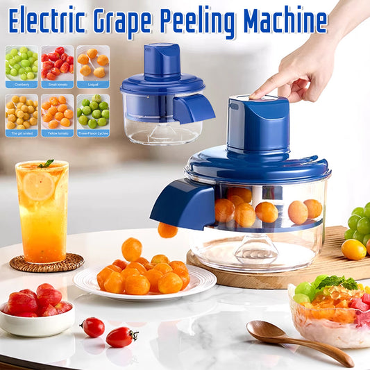 Automatic Electric Grape Peeler – Rechargeable Hands-Free Fruit Skin Remover for Home Kitchen