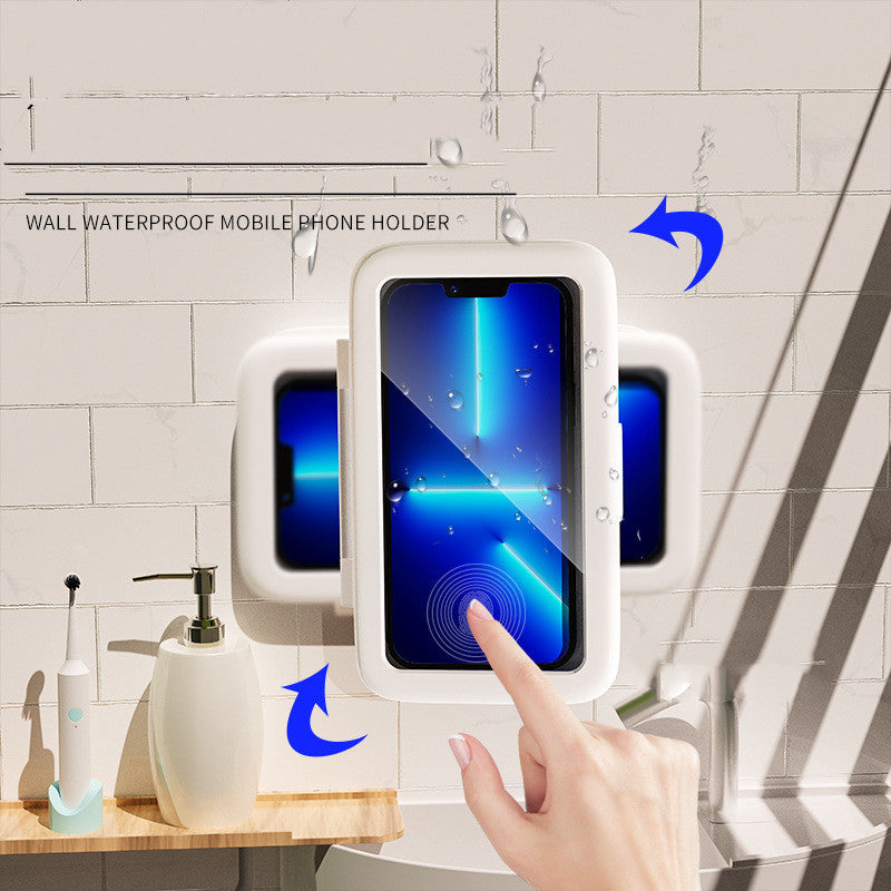 Waterproof Shower Phone Holder – Wall-Mounted Touch Screen Bathroom Phone Case