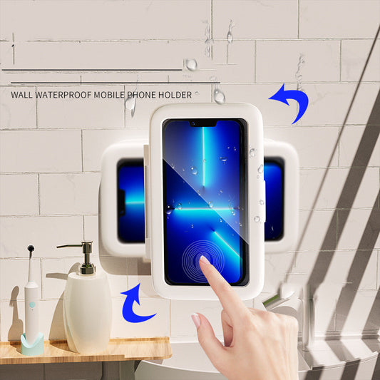 Waterproof Shower Phone Holder – Wall-Mounted Touch Screen Bathroom Phone Case